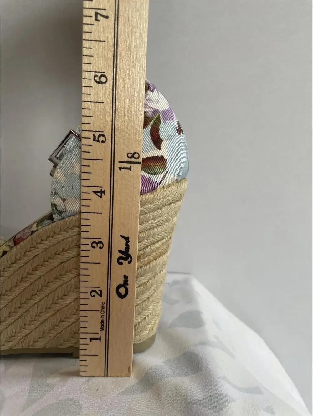 Floral Espadrille Wedge Sandals Size 9.5 Christian Siriano for Payless
